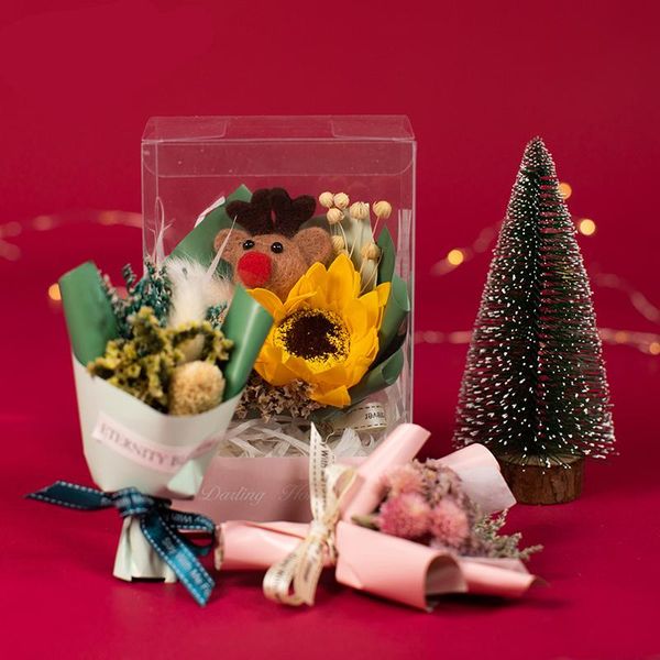 

gift wrap box filling christmas tree scene decoration material