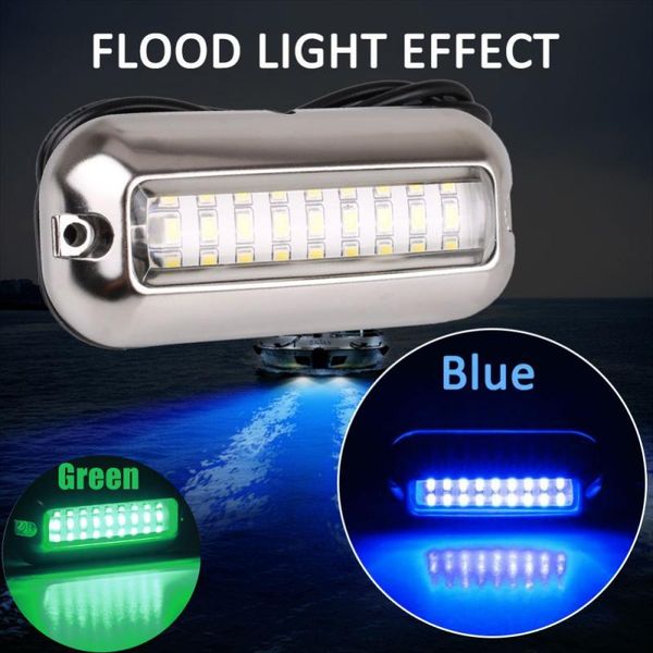 

car headlights 1set 12v 27led underwater pontoon marine/boat transom light waterproof led 316ss stainless steel lamp boat parts & accessorie