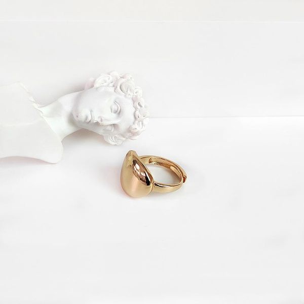 

cluster rings design jewelry gold color rectangle ring for women chunky statement large geometrical fashionable, Golden;silver