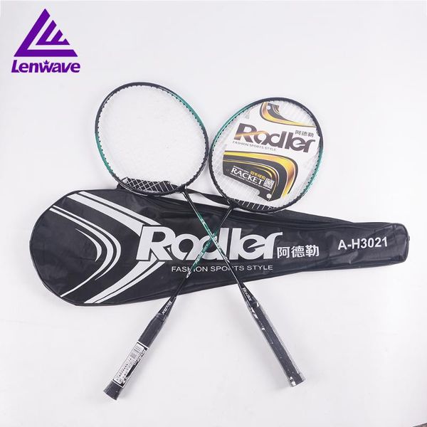 

rodler brand 2pcs badminton racket durable type steel alloy raqueta for adults and children ing