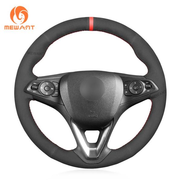 

steering wheel covers mewant black suede cover for astra k corsa e crossland x grandland insignia ct b karl zafira 2014-2021