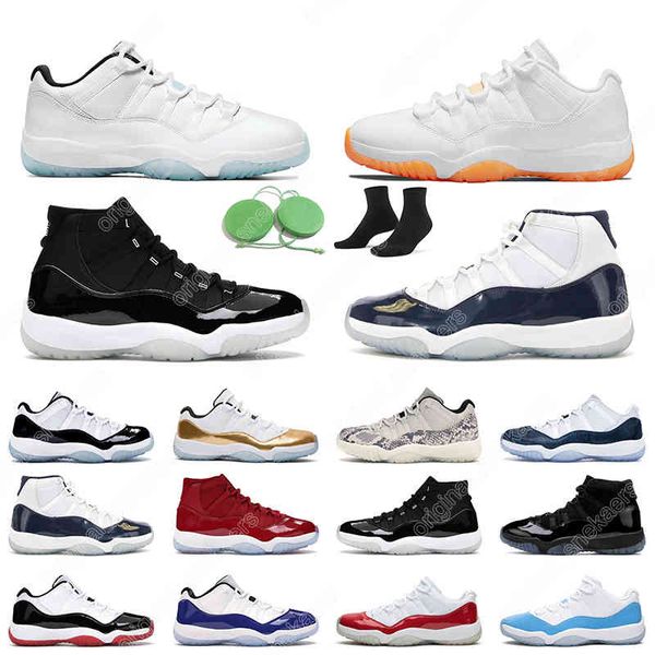 

7-13 11 cap and gown men women basketball shoes 11s rose gold blue bright citrus jubilee 25th anniversary outdoor sports sneaker