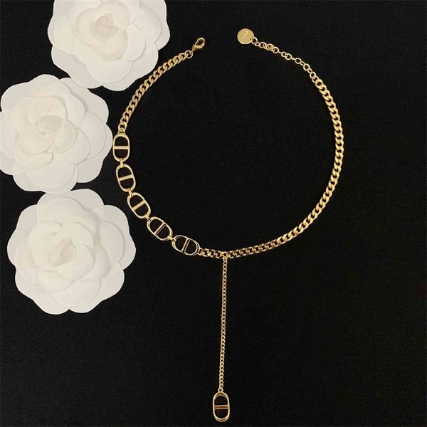 

new clavicle chain necklace female red tassel pendant necklace, Golden;silver