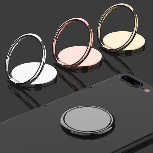 

cell phone mounts & holders metallic rotatable holder rotatyable magnet finger ring smartphone socket for magnetic stand skin-friendl
