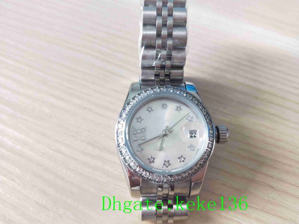 

2 style fashion wristwatches 279384rbr 279384 279174 31mm 36mm silver dial roman diamond mechanical automatic ladies women watch watches, Slivery;brown