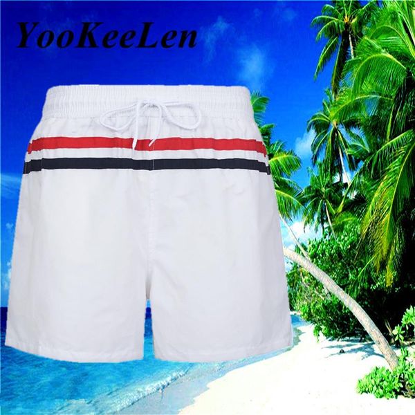 

yookeelen men's beach short swim shorts surfing sport board shorts swimwear y-036, White;black