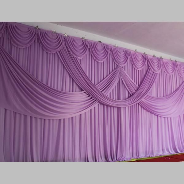 

party decoration dhl 3*6m purple wedding with sequins swags drape backdrops curtain 20ft (w) x 10ft (h) for