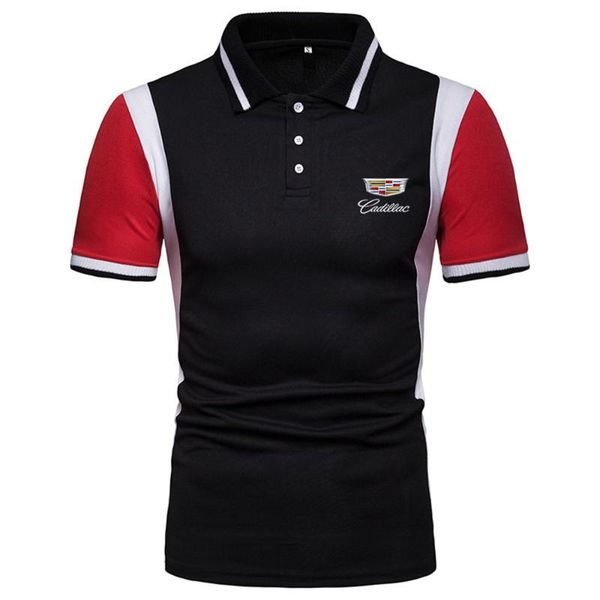 

men's polos summer lapel shirt letter printing short-sleeved t-shirt business casual male ac16, White;black