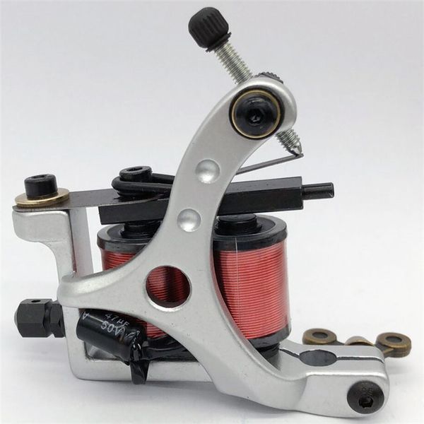 

1pcs cast-iron dual-coiled coils tattoo machine 10 warp coils handmade tattoo gun machine for liner shader ing