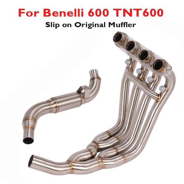 

motorcycle exhaust system header connection link pipe slip on original muffler for benelli 600 tnt600