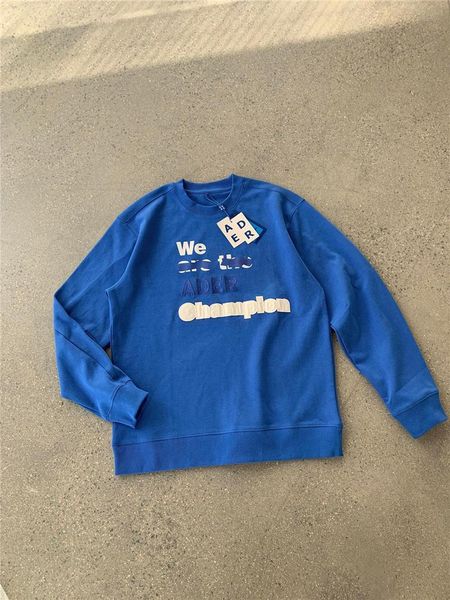 

men's hoodies & sweatshirts men women 1:1 high-quality crewneck adererror hoodie 2021fw we are the ader error, Black