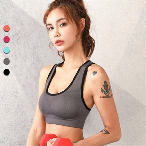 

yoga outfit big size bras xxxl cross back gym for fitness workout running vest padded underwear breathable women tank