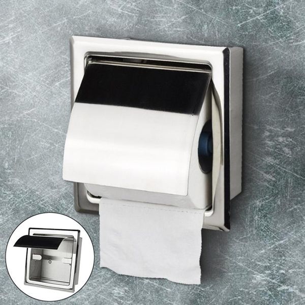 

toilet paper holders practical wall-mounted holder stainless steel concealed tissue box bathroom accessories