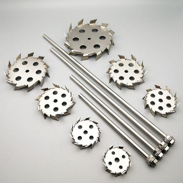 

lab supplies 1pcs dia 50mm to 180mm 304 stainless steel saw tooth type dispersion stirring plate with diversion hole,lab stirrer rod nut