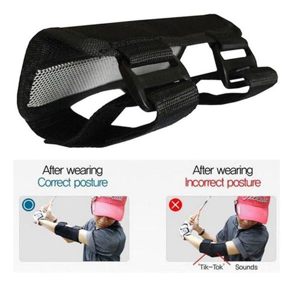 

golf training aids swing aid elbow support corrector wrist brace practice tool protective cover #j1p