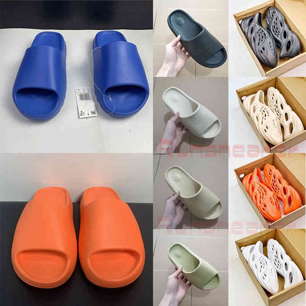 

sandals foam runner enflame withbox orange soot triple black ararat resin pure graffiti mens slides womens ladies fashion slippers yw