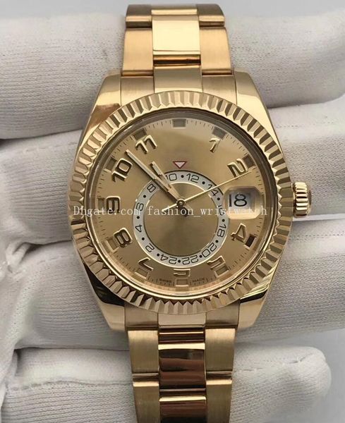 

original box mechanical watches 326933 326934 326935 42mm asia 2813 movement luminous silver stainless steel bracelet men's wristwatche, Slivery;brown