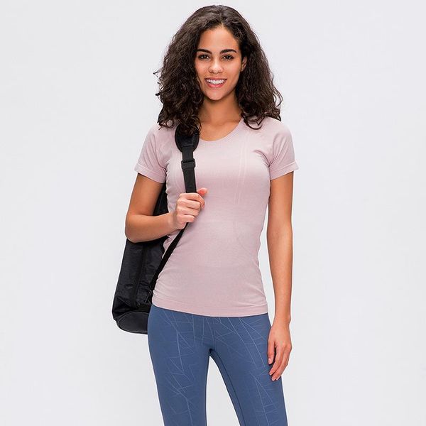

yoga outfit the europe and united states show shougaotiao movement female running fitness round collar short sleeve workout clothes