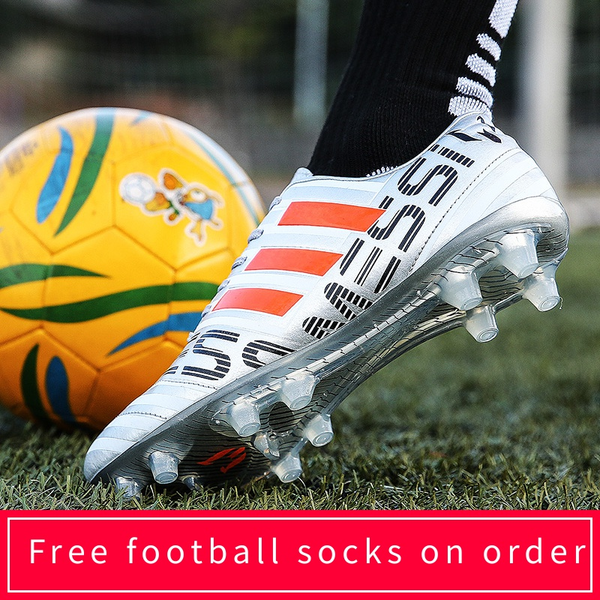 

men football shoes kids athletic outdoor soccer sneakers boys football boots ag long spikes men soccer cleats zapatillas futbol