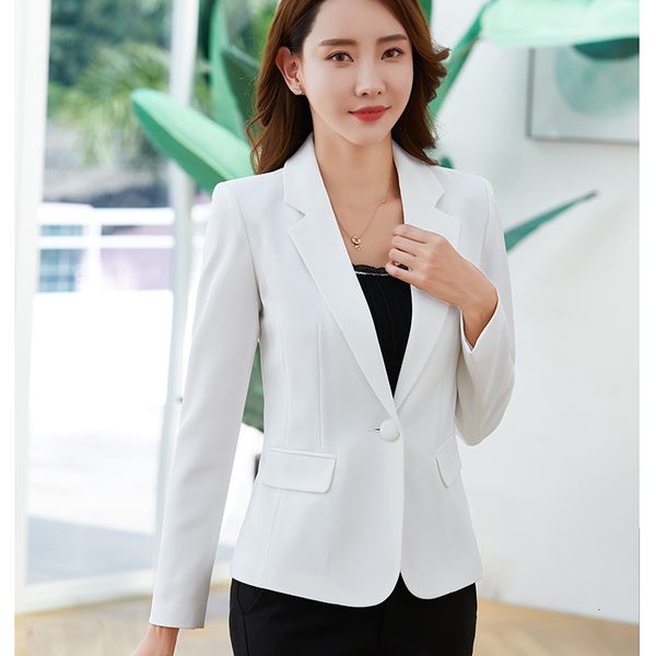 

female fashion lean autumn short white slimming soft wild spring temperament jacket zozr, White;black