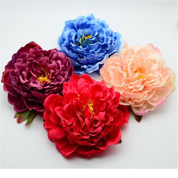 

15cm artificial flowers christmas new year decora accessories for home wedding silk stamen peony diy gift box a cap wre jllwrt