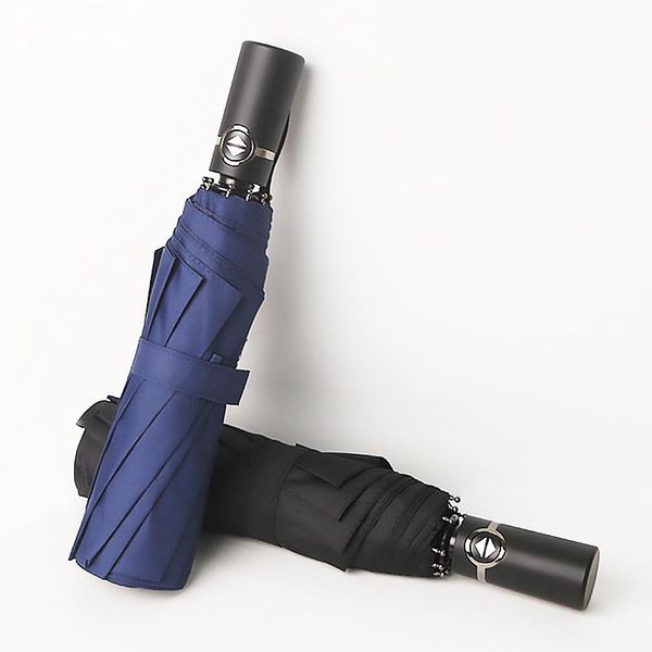 

umbrellas business 10k automatic umbrella three folding windproof women men's rain big sun