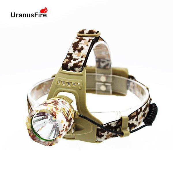 

1000 lumens xm-l t6 led camouflage headlamp headlight head camping fishing lamp light 2x 18650 battery car charger