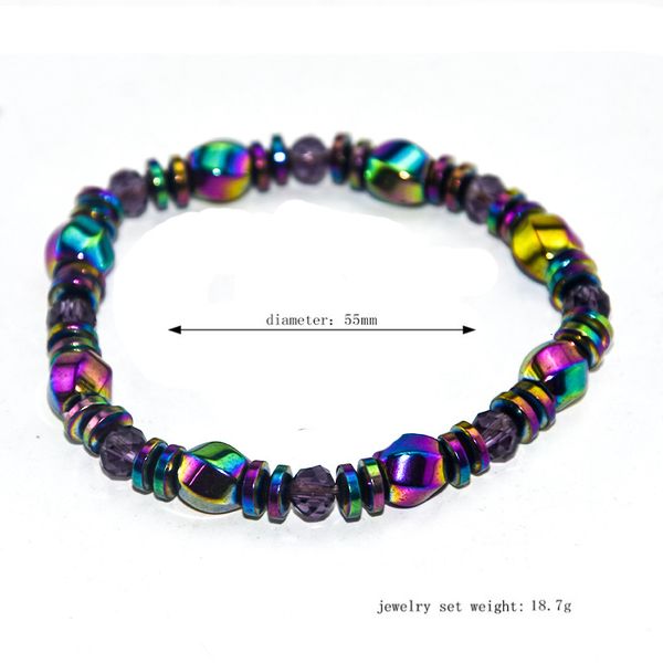 

bracelet color black magnet hand woven for men, Golden;silver