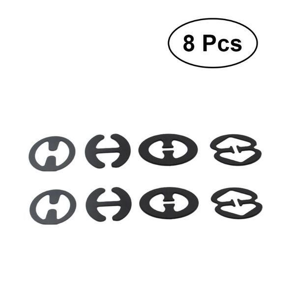 

nail files 8pcs straps clip antiskid buckle conceal clear accessories (black)