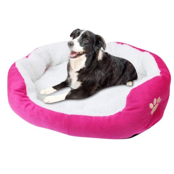 

pet dog bed plush warm sleeping couch pets mat with removable cover for dogs cats aia99 kennels & pens
