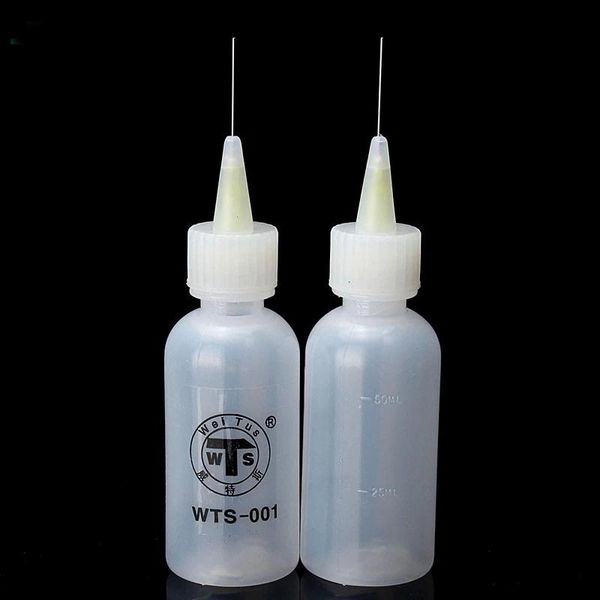 

professional hand tool sets wts 3pcs 50ml needle tip soldering cleaning clear liquid flux alcohol oil dispenser plastic bottle cleaner diy r