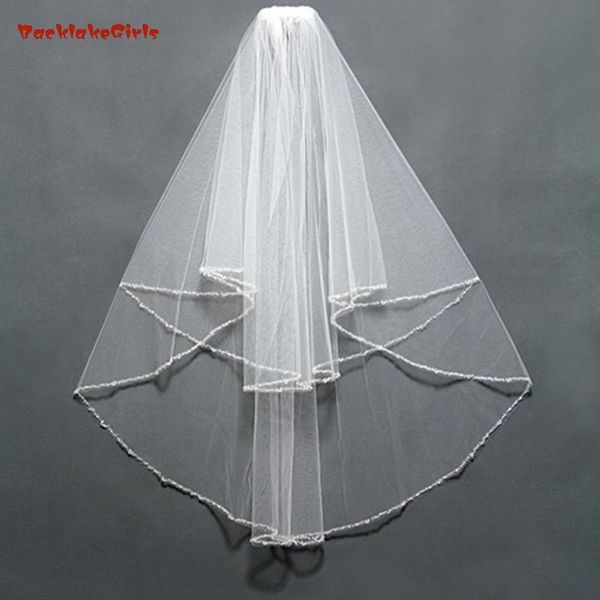 

bridal veils in stock 100% real picture white applique blings sparkling lace edge purfle cathedral wedding velos de novia, Black