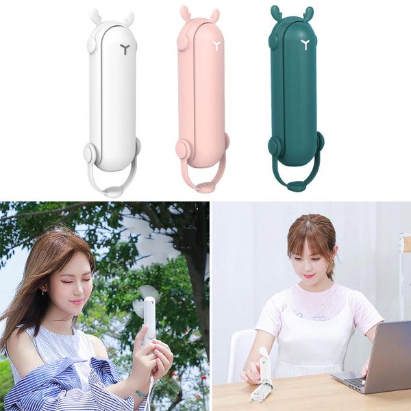 

electric fans folding handheld rechargeable fan handy pocket size desk for summer