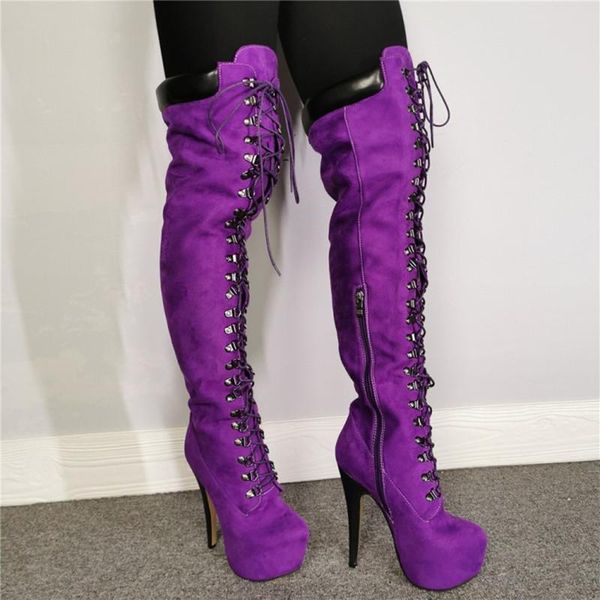 

boots shofoo shoes,beautiful fashion , suede, about 14.5cm high heel women's boots, over-the-knee boots. size:34-45, Black