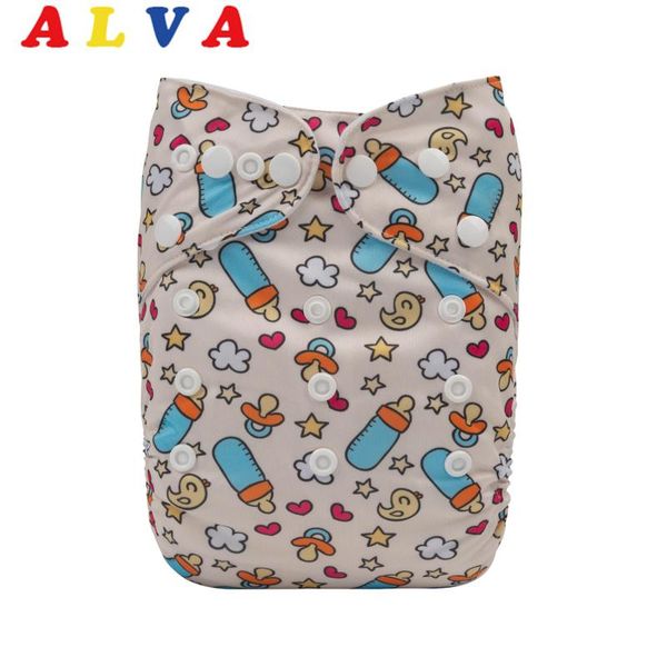 

cloth diapers alvababy baby diaper eco-friendly reusable adjustable washable nappy with 1pc insert