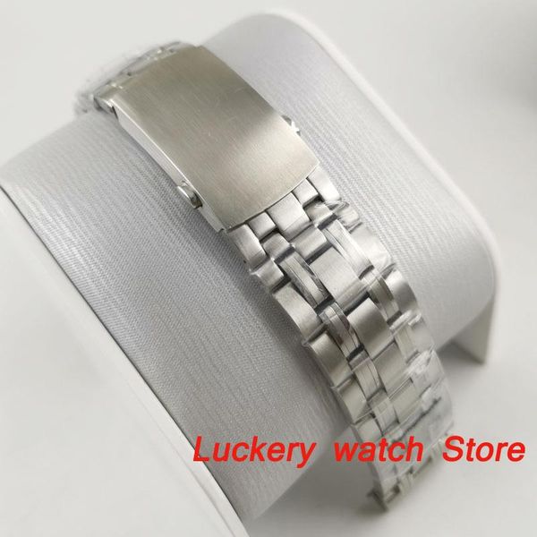 

watch bands 20mm width 316l stainless steel watch-bd14, Black;brown