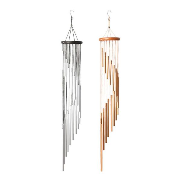 

decorative objects & figurines wind chimes outdoor 18 aluminum tubes classic handmade home patio hanging ornaments housewarming gift
