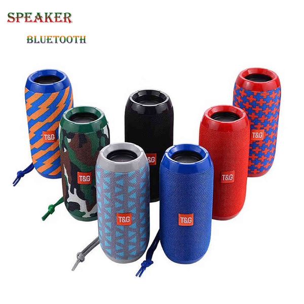 

tg117 portable speaker waterproof bluetooth speaker outdoor subwoofer bass wireless speakers mini column box loudspeaker fm tf