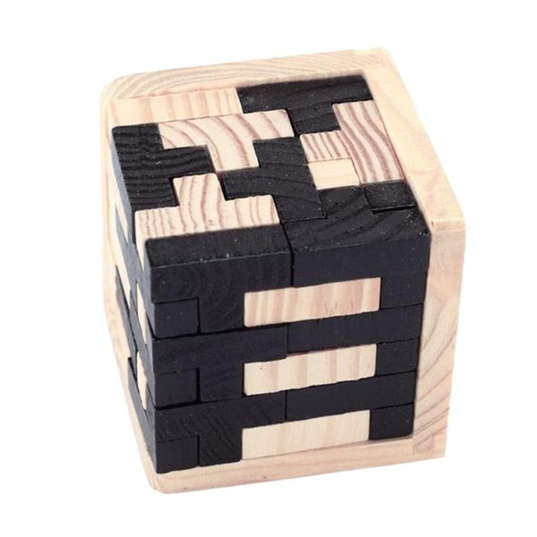 

kids puzzle game early education fun wooden pine interlocked magic cube toy child learning educational birthday gift