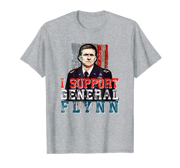 

i support general flynn t-shirt, White;black