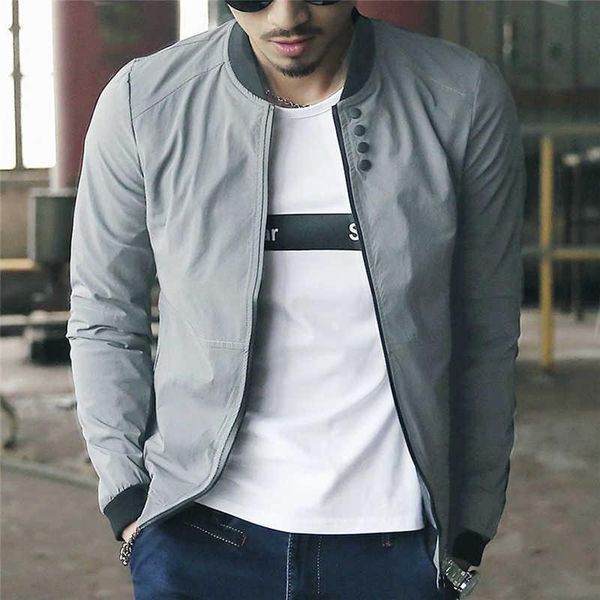 

men's jackets men fashion casual jacket warm winter baseball coat slim outwear overcoat, Black;brown