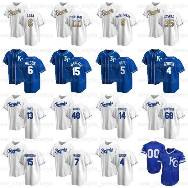 

custom 4 alex gordon 35 eric hosmer 16 bo jackson 13 salvador perez baseball jerseys patrick mahomes jorge soler 41 danny duffy, Blue;black