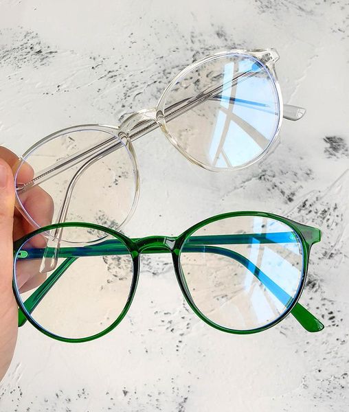 

sunglasses 2021 eyeglasses frame women transparent round glasses clear spectacle myopia men nerd optical frames black, White;black