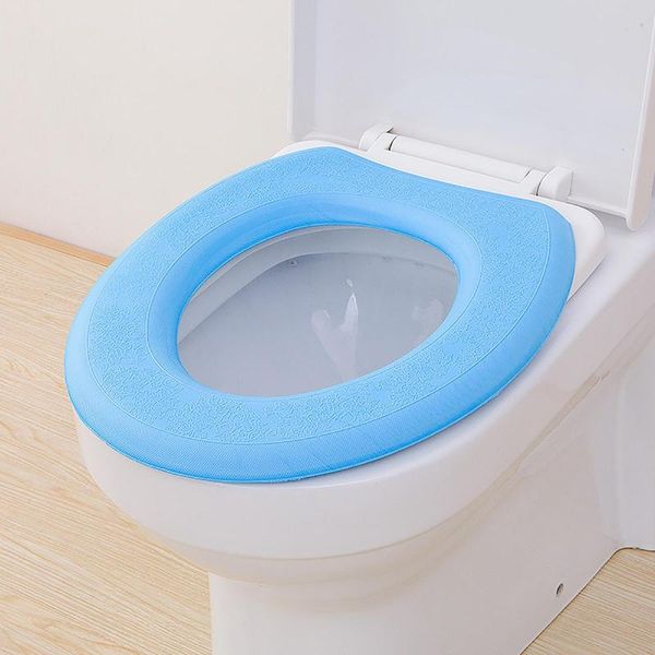 

winter thickened soft warm o shape toilet seat cover cushion home waterproof closestool mat seat case toilet lid cover