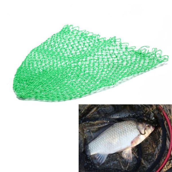 

rhombus mesh hole net new nylon fishing net green collapsible fishing tools