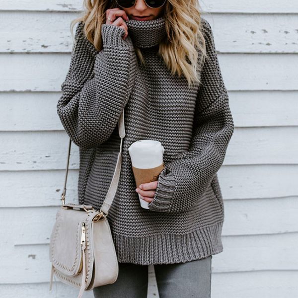 

2021 new fashion design turtleneck women knit sweater pullover autumn and winter solid color casual streetwear z366, White;black
