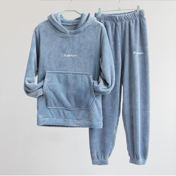 

winter flannel pajama set fleece women sleepwear pajamas home clothing thicken warm coral velvet female night wear pijama, Black;red