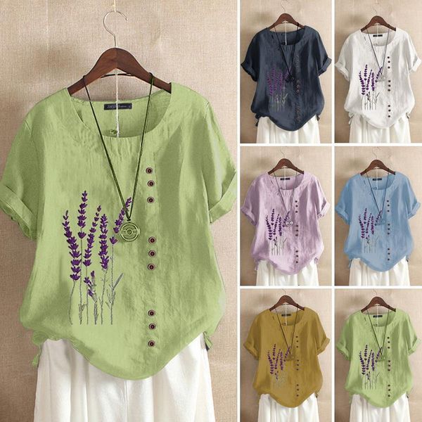 

fashion embroidery womens summer blouse 2021 zanzea casual short sleeve tee shirts female o neck blusas plus size tunic s, White