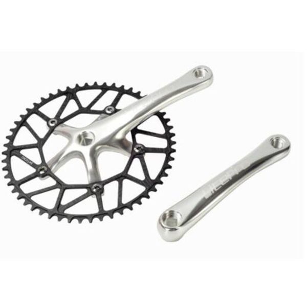 

bike heels & chainwheels ultra-light strong square hole sprocket wheel crank set 170mm folding car bcd130mm bmx road mountain gear