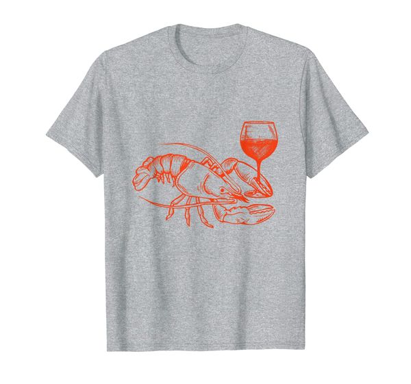 

lobster drinking wine shirt funny lobster gift wine lovers, White;black
